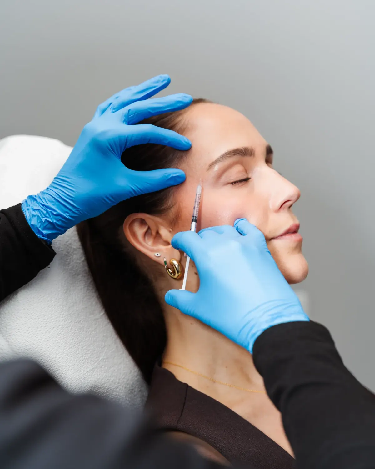 Side-by-side refined results from Daxxify treatment at Pura Vida Med Spa