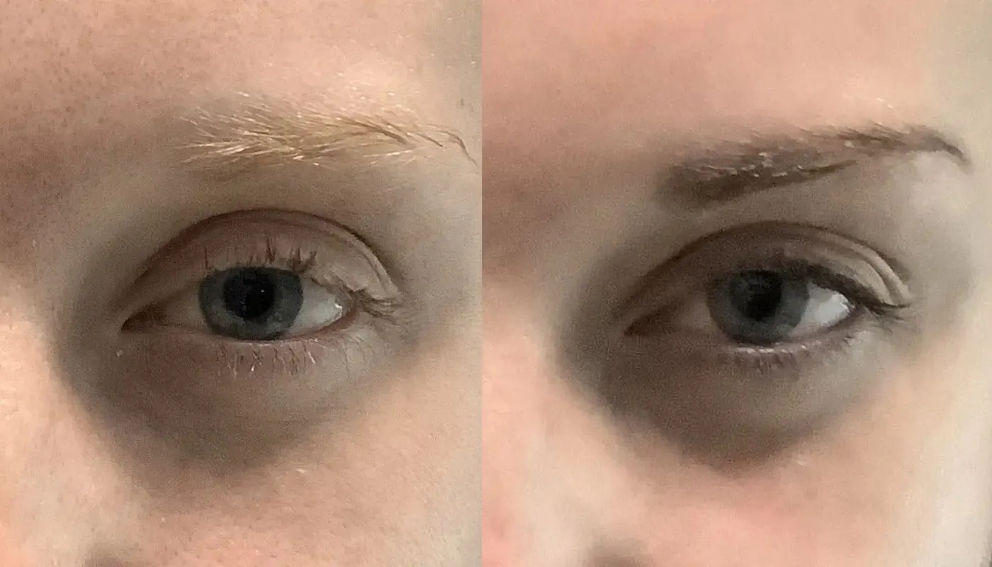 Waxing and Tinting — Before and After