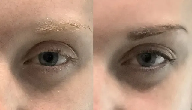 Waxing and Tinting before and after