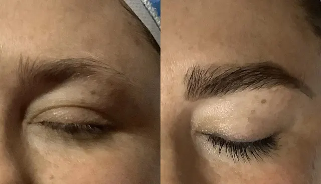 Waxing and Tinting before and after