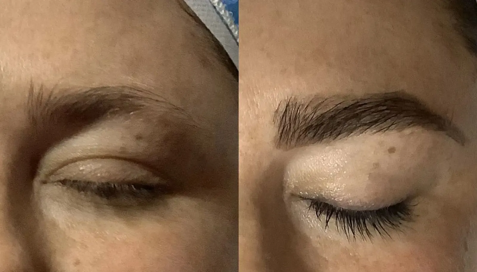 Waxing and Tinting — Before and After